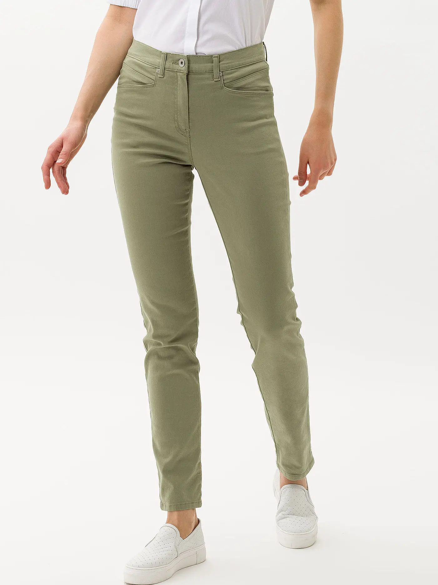 RAPHAELA BY BRAX | Hose Slim Fit LUCA | olive